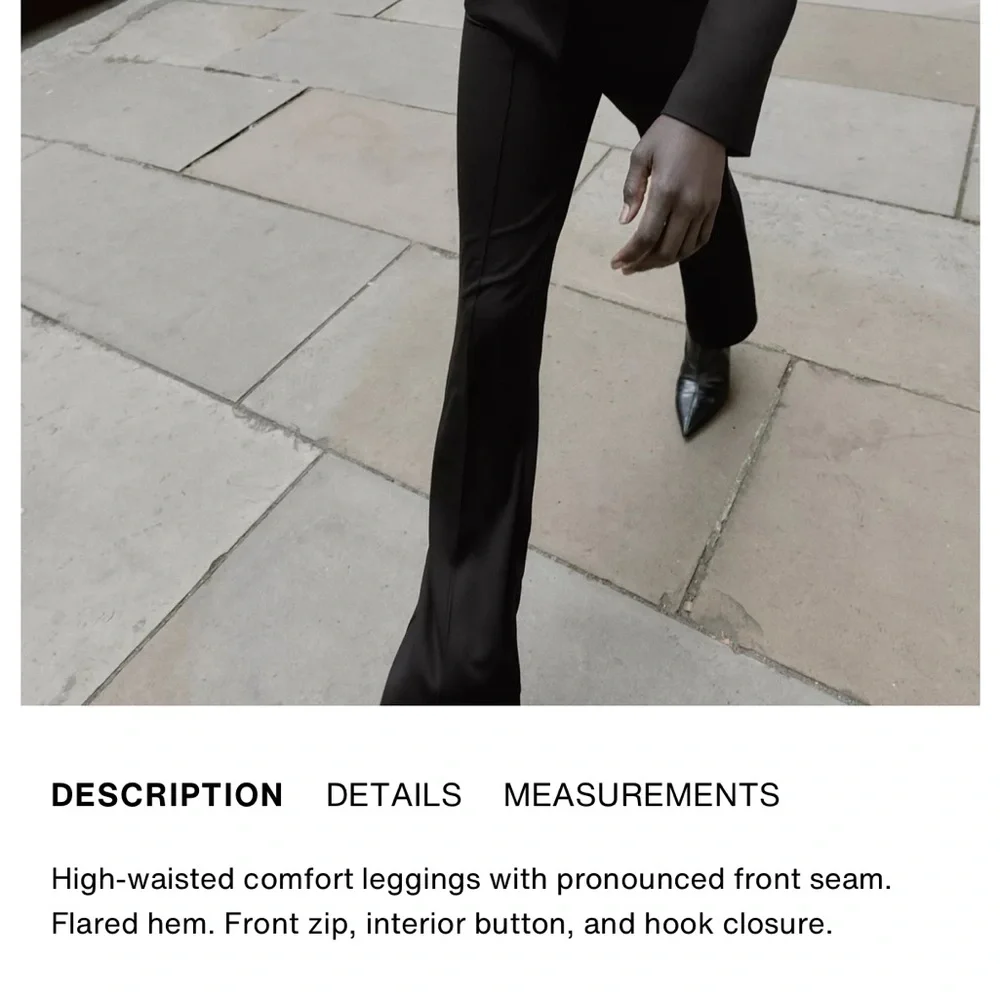 Zara NWT black flare pants